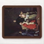 Conversation In Family By Longhi Pietro Mousepad
