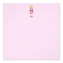 Cook in Pink and White. Custom Invitation