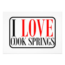 Cook Springs, Alabama City Design Personalized Invites