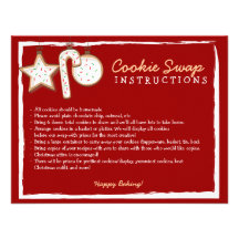 Cookie Swap Instruction Card - You can customise! Announcement