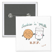 Cookies N Milk BFF Button