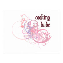 Cooking Babe Post Cards