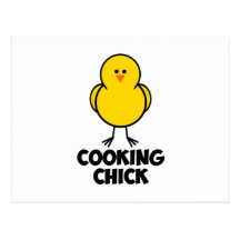 Cooking Chick Post Cards
