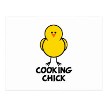 Cooking Chick Post Cards