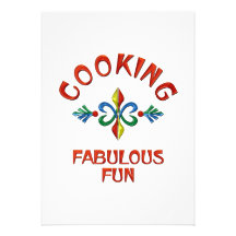 Cooking Fabulous Fun Custom Invites