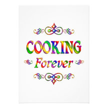 Cooking Forever Personalized Announcements