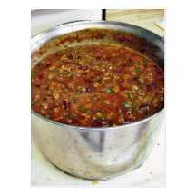 Cooking Hot Chilli Postcard