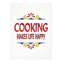 Cooking Makes Life Happy Personalised Invitations