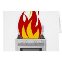 Cooking On Fire Card