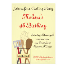 Cooking Party Invitation