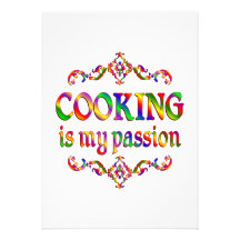 Cooking Passion Personalized Invitations
