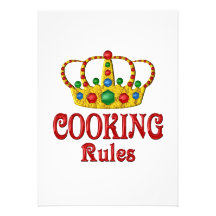 COOKING RULES PERSONALISED INVITATION