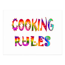 Cooking Rules Post Card