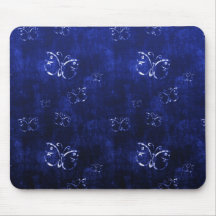 Cool  abstract antique butterflies  blue mousepad