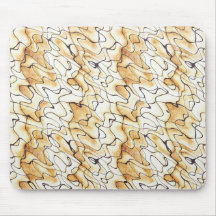 Cool   abstract chocolate sand stripes mousepad