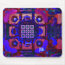 Cool abstract mousepad with name