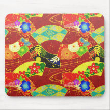 Cool  abstract  oriental japanese pattern mousepad