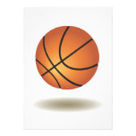 Cool Basketball Emblem Custom Invites