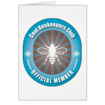 Cool Beekeepers Club Greeting Cards