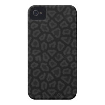 Cool Black Leopard Print iPhone 4 Case