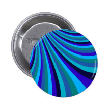 Cool Blue Gray Rainbow Slide Stripes Pattern Pins