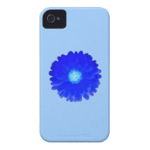 Cool Blue Marigold iPhone 4 Case
