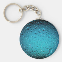 Cool Blue water drops Key Chain