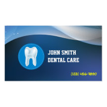 Cool Blue Waves Dental Care Business Card