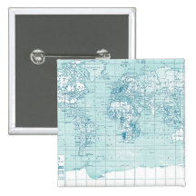Cool Blue World - collection Pins