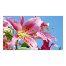 Cool Business Cards Floral Nature Lily Flowers