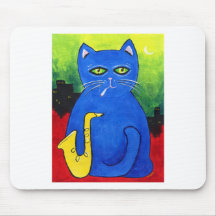 cool cat mouse pad