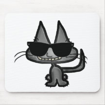 Cool Cat Smiles Mousepads