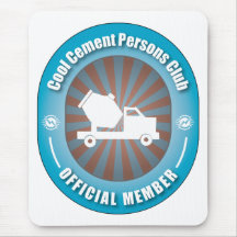 Cool Cement Persons Club Mouse Pads