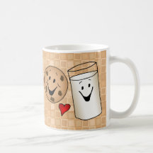 Cool Cookies and Milk Friends Cartoon Mug