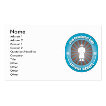 Cool Cosplayers Club Business Card Template