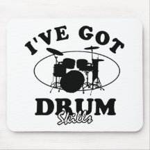 Cool drum musical instrument designs mousepads