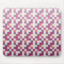 Cool elegant retro patchwork pink mousepad