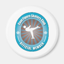 Cool Figure Skaters Club Refrigerator Magnet
