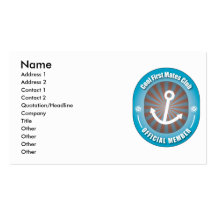 Cool First Mates Club Business Card Templates