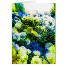 Cool Flowering Garden Greeting Card