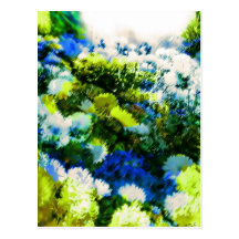 Cool Flowering Garden Postcard
