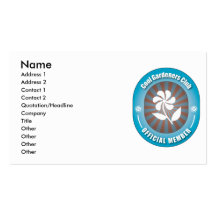 Cool Gardeners Club Business Card Templates