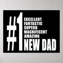 Cool Gifts for New Dads : Number One New Dad Posters