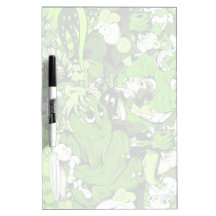 Cool Green Monsters and Zombies Dry-Erase Whiteboard