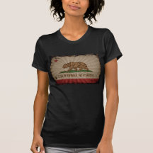 Cool Grunge California Flag T-shirt