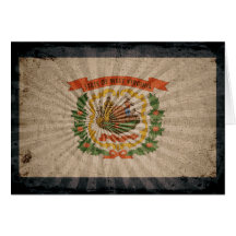 Cool Grunge West Virginia Flag Greeting Cards