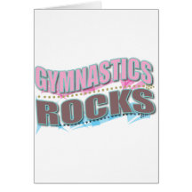 Cool Gymnastic Gifts Gymnastics Rocks Card