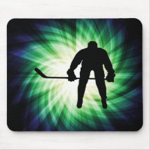 Cool Hockey Player Mousemats