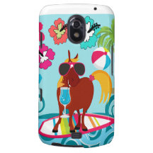 Cool Horse Surfer Dude Summer Fun Beach Party Samsung Galaxy Nexus Cover