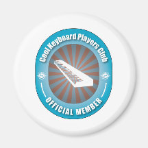 Cool Keyboard Players Club Refrigerator Magnets